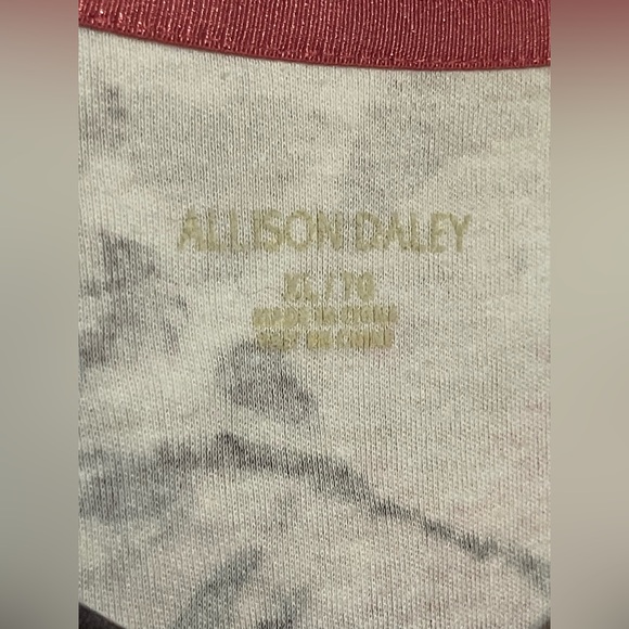 Allison Daley V Neck Quarter Sleeve Top Sz XL - Picture 4 of 6